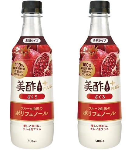 Amazon.co.jp: 美酢プラス ミチョ ざくろ 500mL 3本 セット : 食品